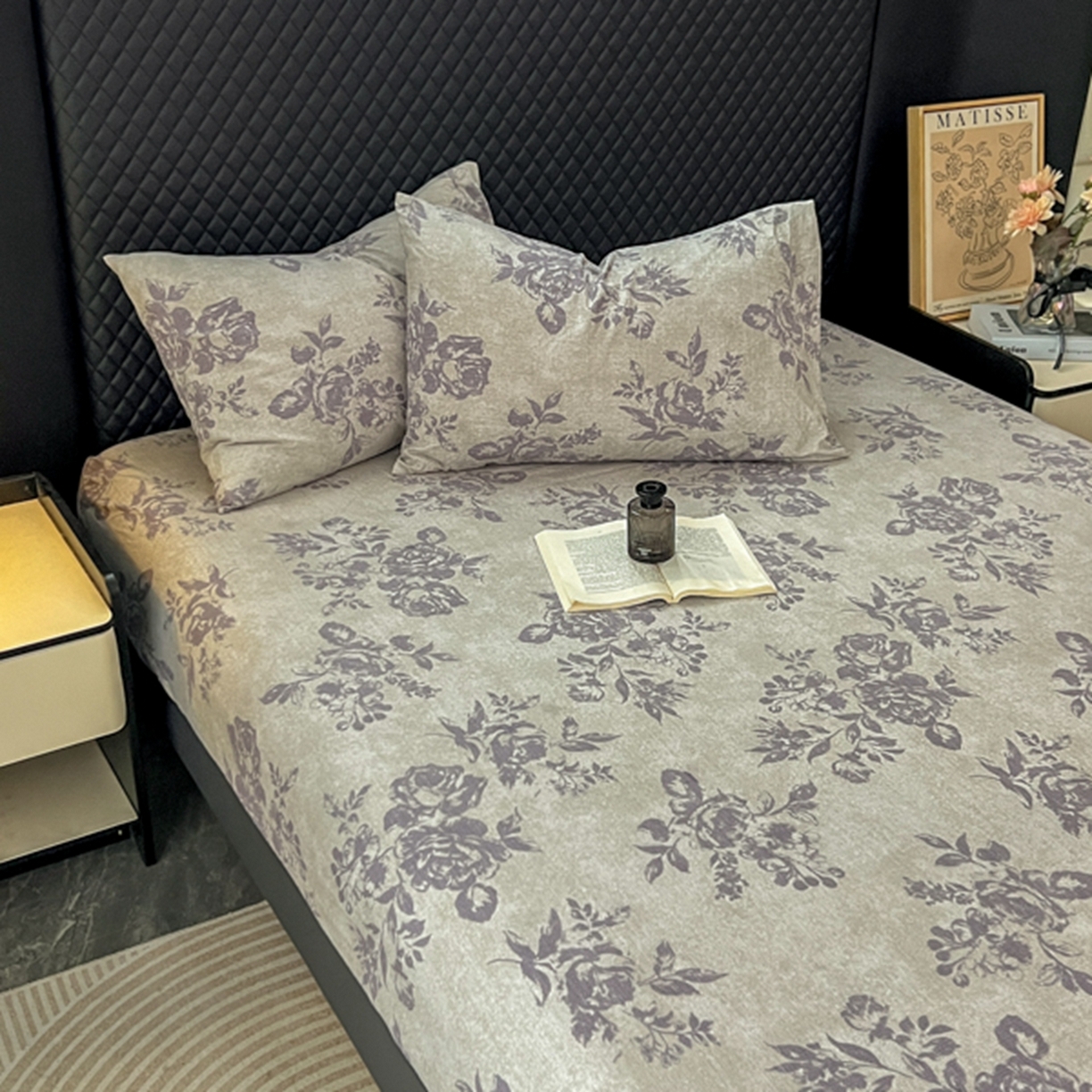 91家纺网 家纺一手货源 找家纺 漫仙阁家纺 2025新款高克重复古原麻单床笠床笠单件单品床笠 露娜