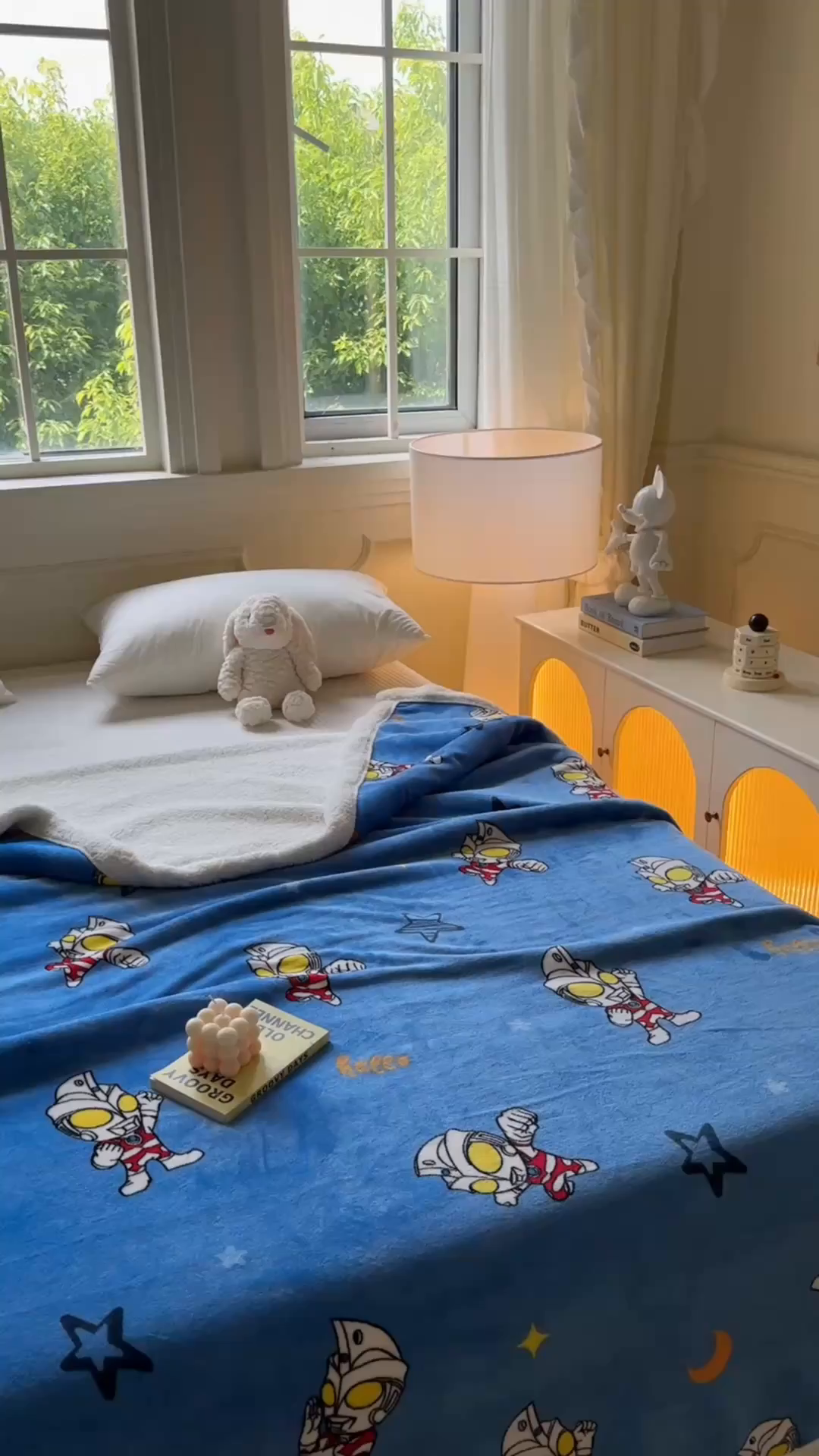 91家纺网 家纺一手货源 找家纺 名兮家居 2025秋冬正版授权经典奥特曼高克重牛奶绒羊羔绒多功能盖毯【含防伪标】 盖毯-艾斯