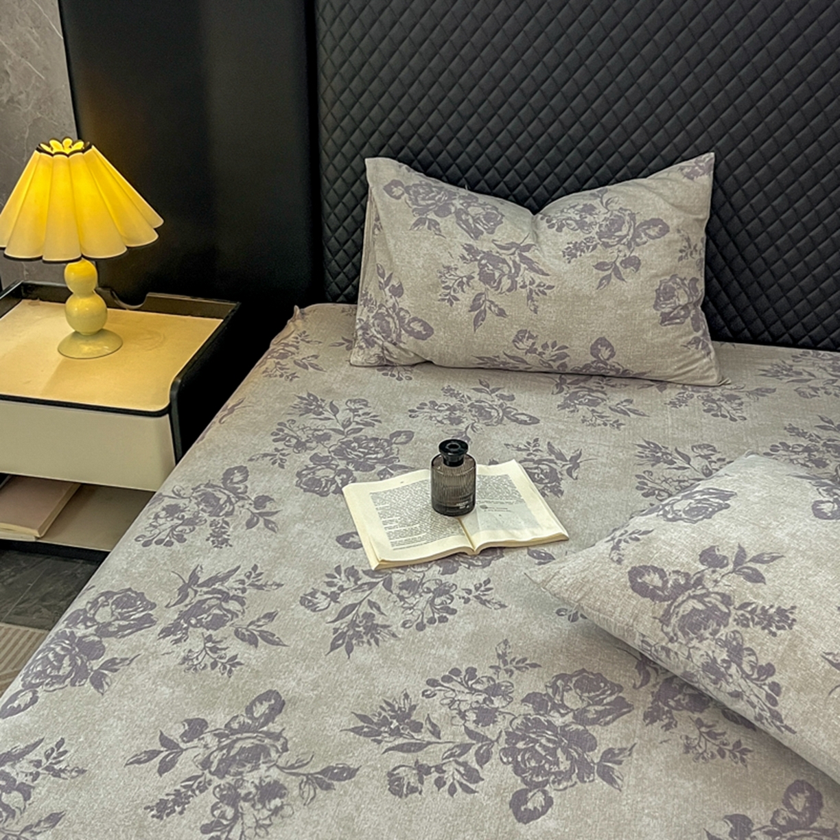 91家纺网 家纺一手货源 找家纺 漫仙阁家纺 2025新款高克重复古原麻单床笠床笠单件单品床笠 露娜