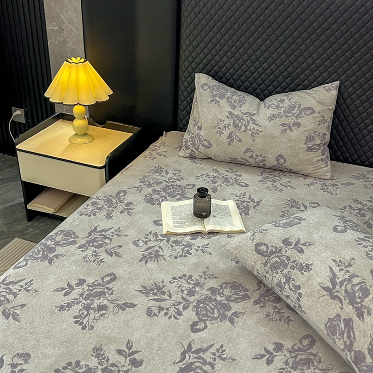 91家纺网 家纺一手货源 找家纺 漫仙阁家纺 2025新款高克重复古原麻单床笠床笠单件单品床笠 露娜