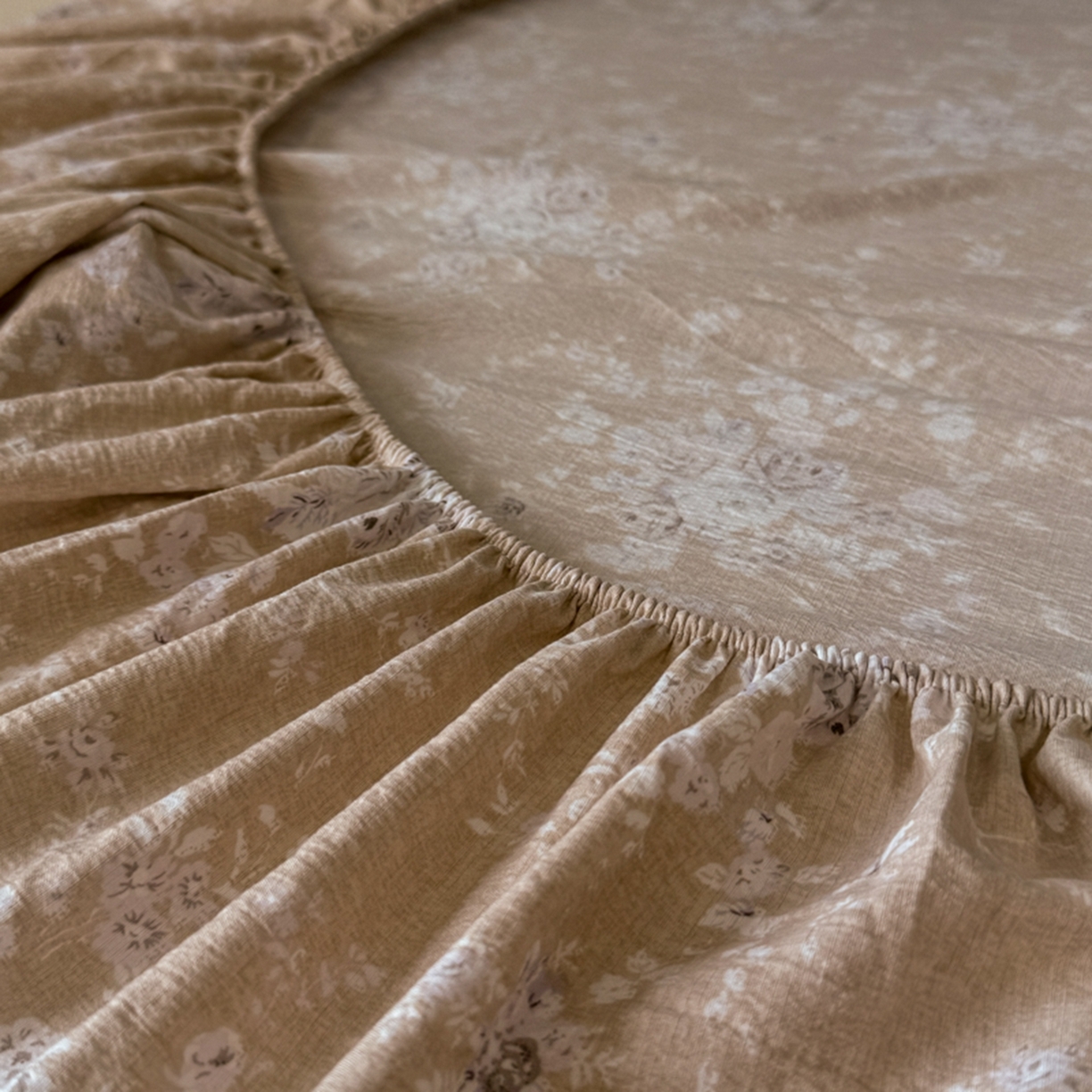 91家纺网 家纺一手货源 找家纺 漫仙阁家纺 2025新款高克重复古原麻单床笠床笠单件单品床笠 南城旧梦