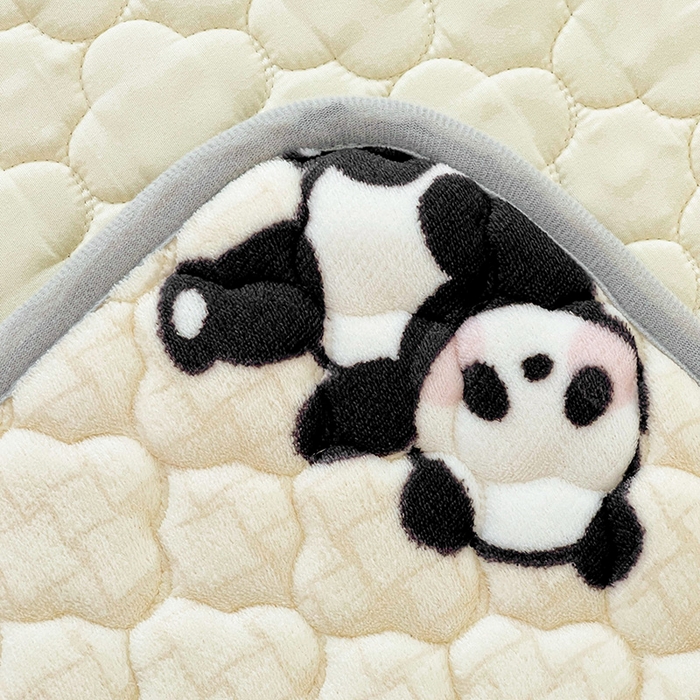 91家纺网 家纺一手货源 找家纺 富馨莱 2025新款牛奶绒夹棉床笠支持一件定做 熊猫皮皮-夹棉