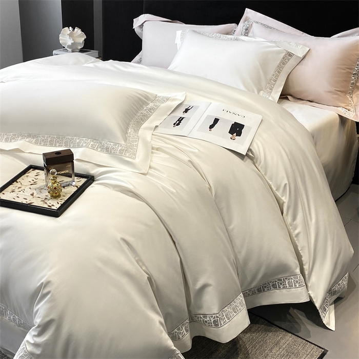 91家纺网 家纺一手货源 找家纺 南泉坊 2025新款纯棉长绒棉镂空四件套-奥兰多 奥兰多本白