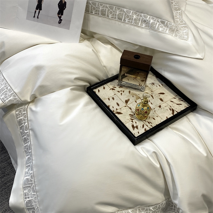 91家纺网 家纺一手货源 找家纺 南泉坊 2025新款纯棉长绒棉镂空四件套-奥兰多 奥兰多本白