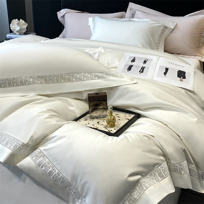 91家纺网 家纺一手货源 找家纺 南泉坊 2025新款纯棉长绒棉镂空四件套-奥兰多 奥兰多本白