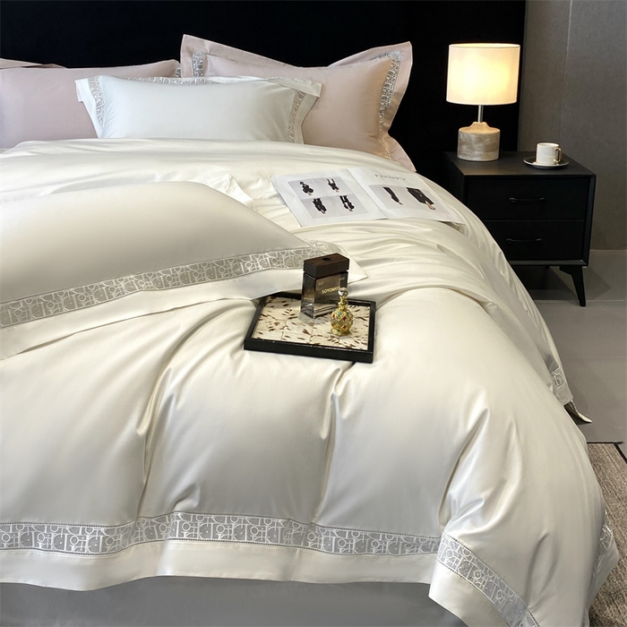 91家纺网 家纺一手货源 找家纺 南泉坊 2025新款纯棉长绒棉镂空四件套-奥兰多 奥兰多本白