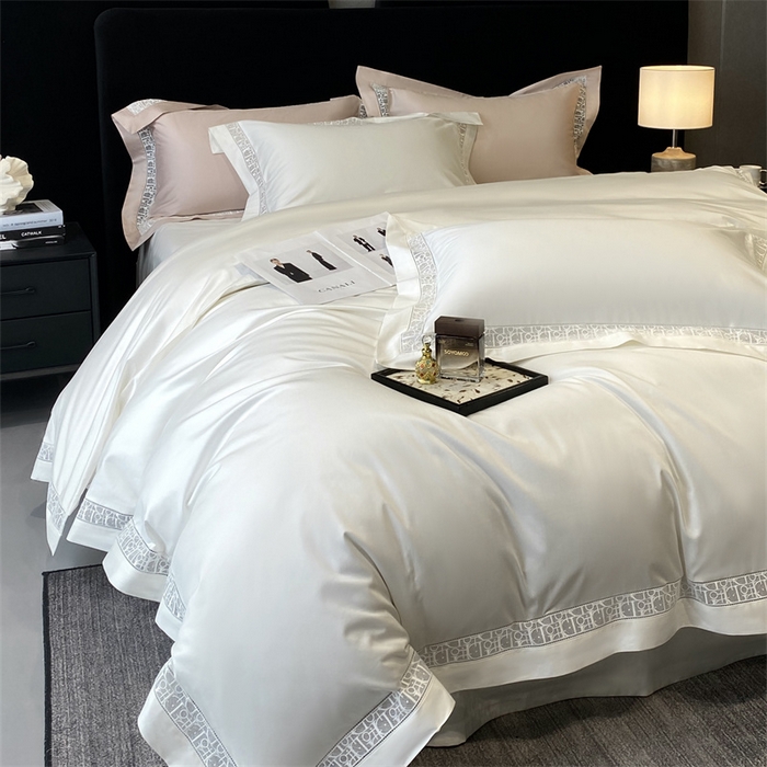 91家纺网 家纺一手货源 找家纺 南泉坊 2025新款纯棉长绒棉镂空四件套-奥兰多 奥兰多本白