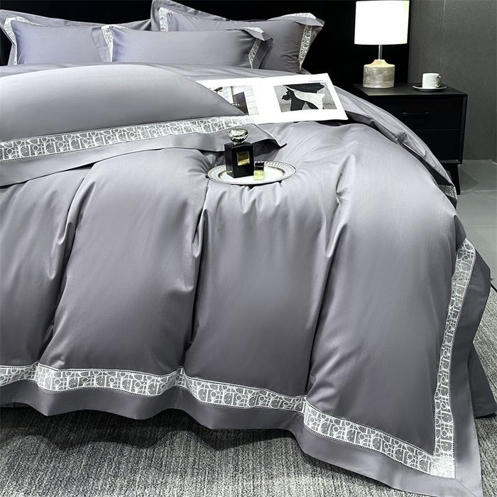 91家纺网 家纺一手货源 找家纺 南泉坊 2025新款纯棉长绒棉镂空四件套-奥兰多 奥兰多灰
