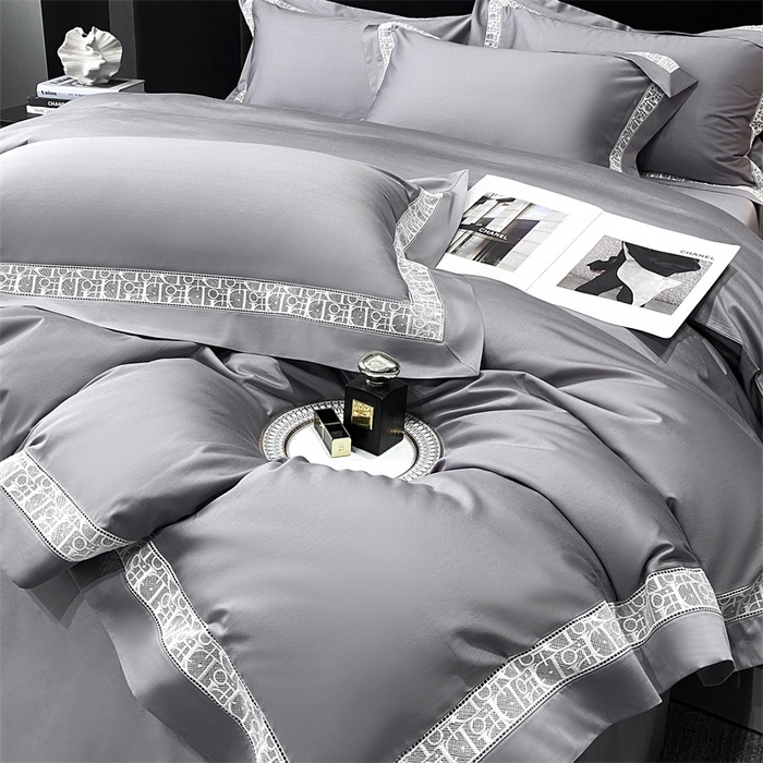 91家纺网 家纺一手货源 找家纺 南泉坊 2025新款纯棉长绒棉镂空四件套-奥兰多 奥兰多灰