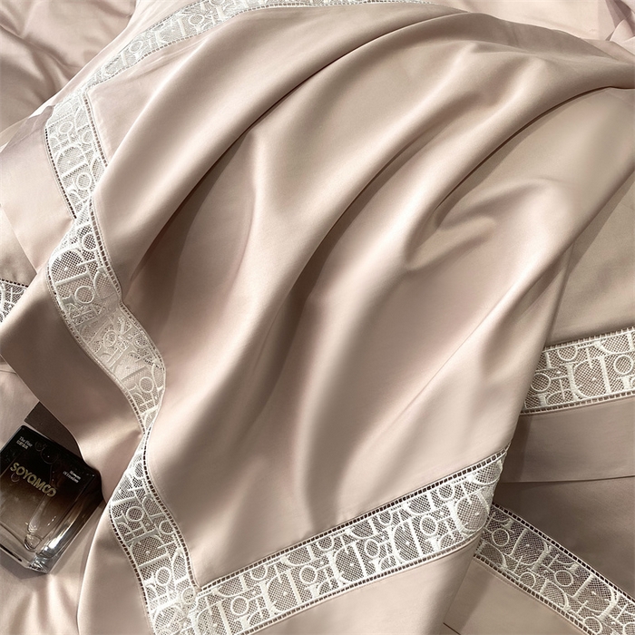 91家纺网 家纺一手货源 找家纺 南泉坊 2025新款纯棉长绒棉镂空四件套-奥兰多 奥兰多盈盈粉