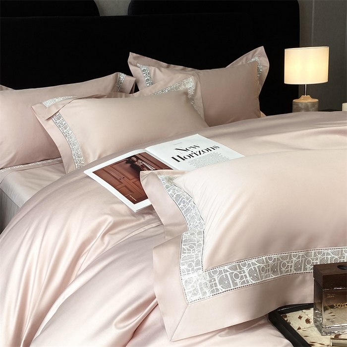 91家纺网 家纺一手货源 找家纺 南泉坊 2025新款纯棉长绒棉镂空四件套-奥兰多 奥兰多盈盈粉