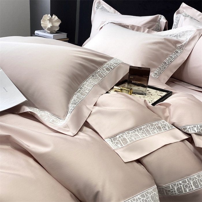 91家纺网 家纺一手货源 找家纺 南泉坊 2025新款纯棉长绒棉镂空四件套-奥兰多 奥兰多盈盈粉