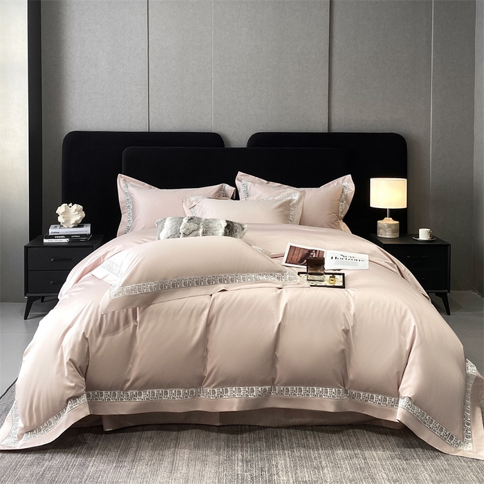 91家纺网 家纺一手货源 找家纺 南泉坊 2025新款纯棉长绒棉镂空四件套-奥兰多 奥兰多盈盈粉