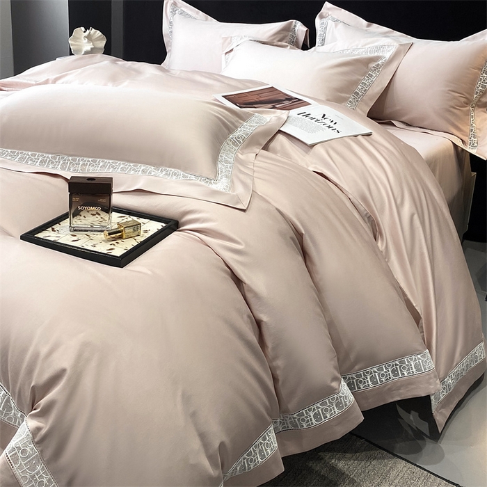 91家纺网 家纺一手货源 找家纺 南泉坊 2025新款纯棉长绒棉镂空四件套-奥兰多 奥兰多盈盈粉