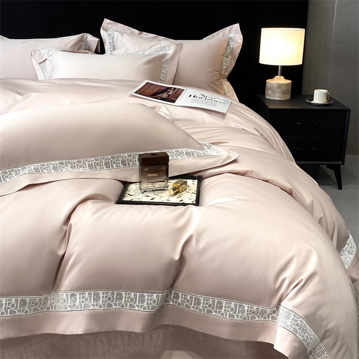 91家纺网 家纺一手货源 找家纺 南泉坊 2025新款纯棉长绒棉镂空四件套-奥兰多 奥兰多盈盈粉