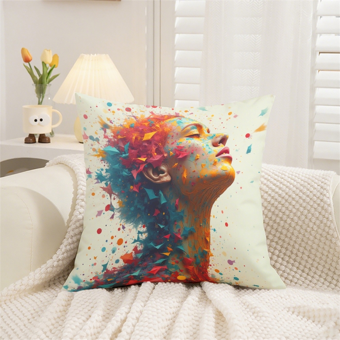 （总）合纵跨境工厂 2025新款一件定制跨境抱枕套希音集采亚马逊速卖通24小时内发货磨毛水晶绒材质-现代简约风抱枕两件套