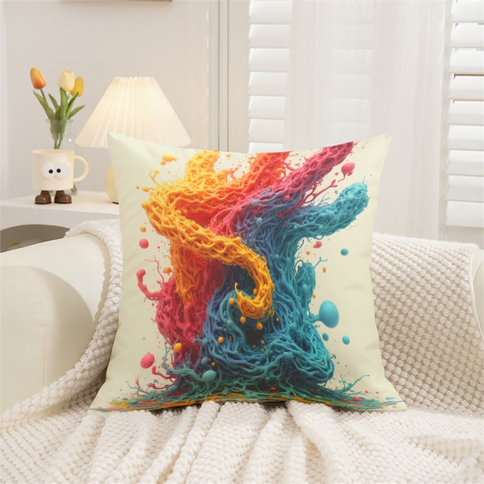 91家纺网 家纺一手货源 找家纺 （总）合纵跨境工厂 2025新款一件定制跨境抱枕套希音集采亚马逊速卖通24小时内发货磨毛水晶绒材质-现代简约风抱枕两件套