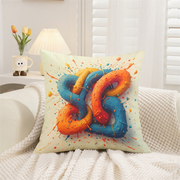 91家纺网 家纺一手货源 找家纺 （总）合纵跨境工厂 2025新款一件定制跨境抱枕套希音集采亚马逊速卖通24小时内发货磨毛水晶绒材质-现代简约风抱枕两件套