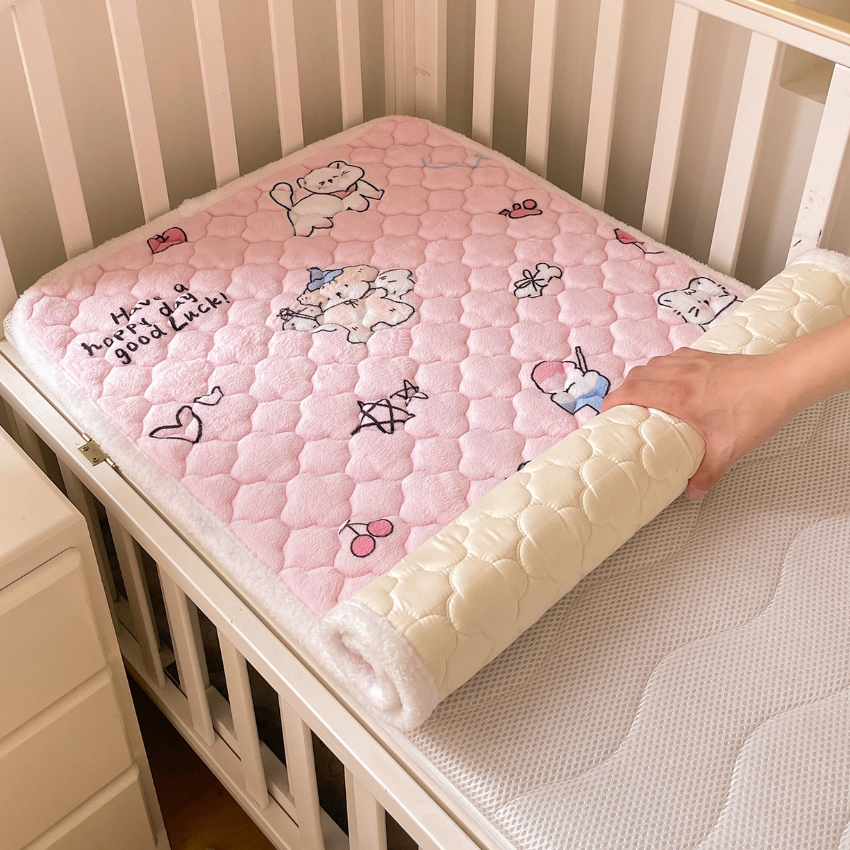 91家纺网 家纺一手货源 找家纺 富馨莱 2025新款幼儿园床垫支持定制尺寸 萌宠乐园