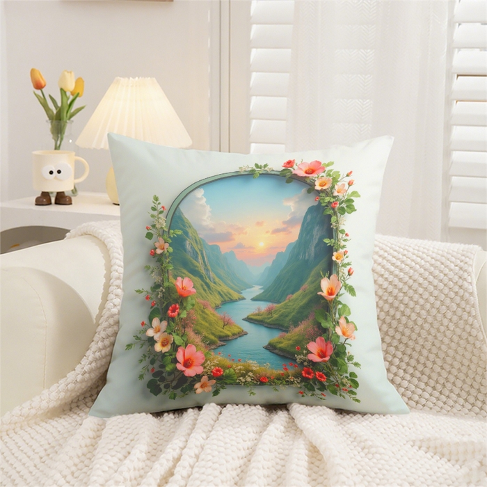 91家纺网 家纺一手货源 找家纺 （总）合纵跨境工厂 2025新款一件定制跨境抱枕套希音集采亚马逊速卖通24小时内发货磨毛水晶绒材质-现代简约风抱枕两件套