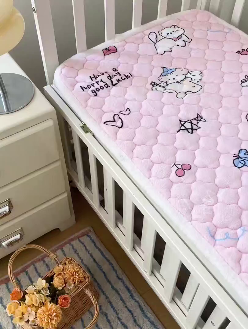 91家纺网 家纺一手货源 找家纺 富馨莱 2025新款幼儿园床垫支持定制尺寸 萌宠乐园