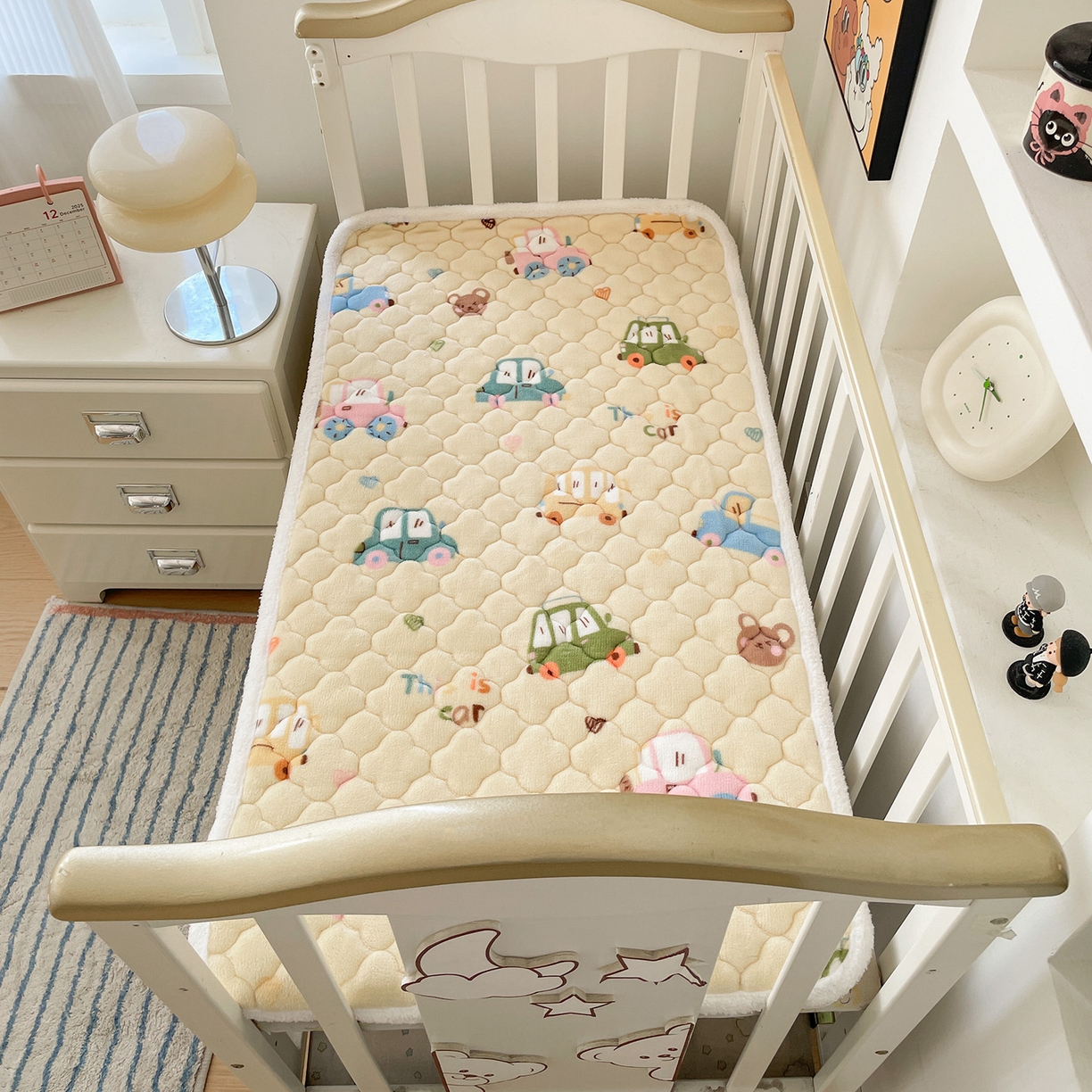 91家纺网 家纺一手货源 找家纺 富馨莱 2025新款幼儿园床垫支持定制尺寸 汽车乐园