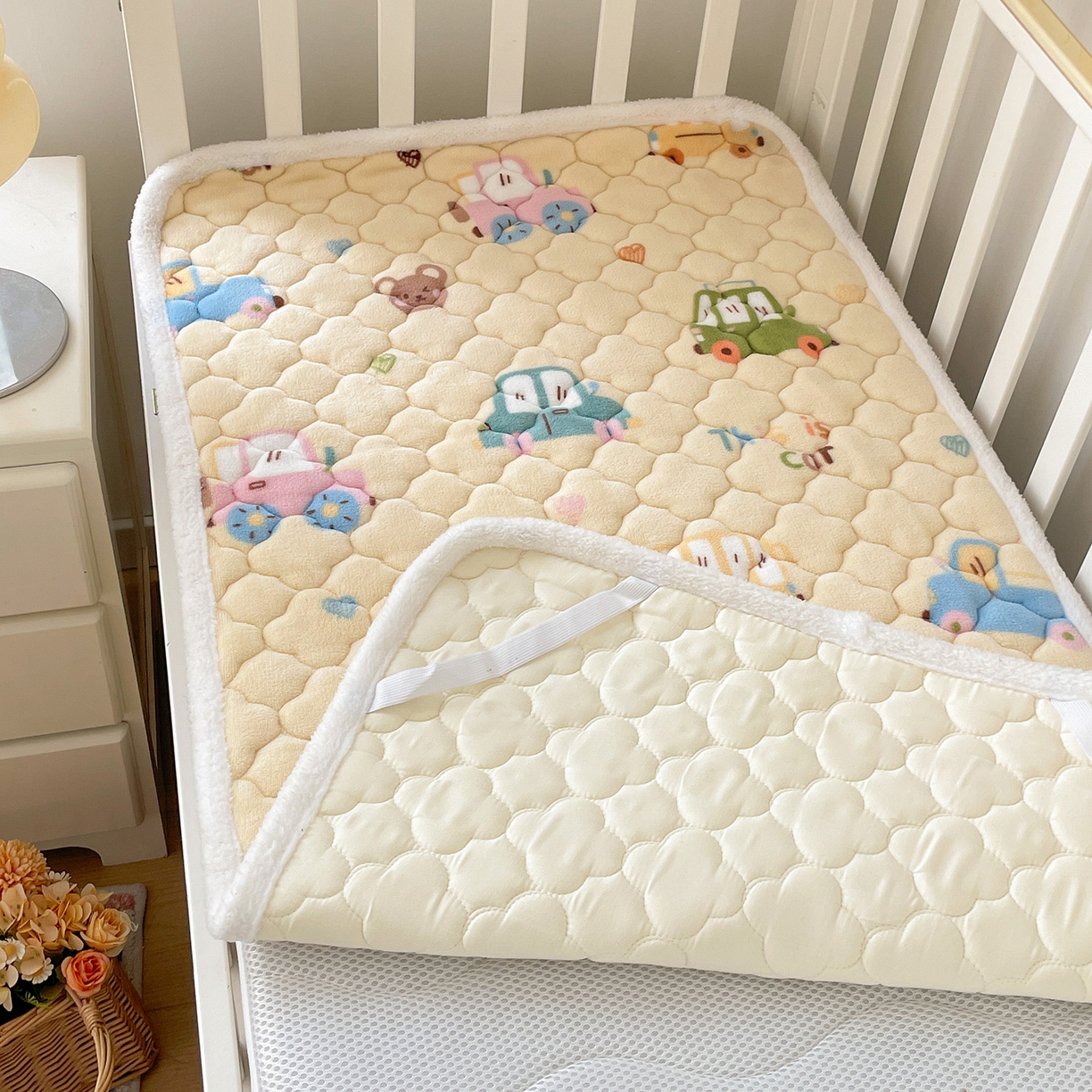 91家纺网 家纺一手货源 找家纺 富馨莱 2025新款幼儿园床垫支持定制尺寸 汽车乐园