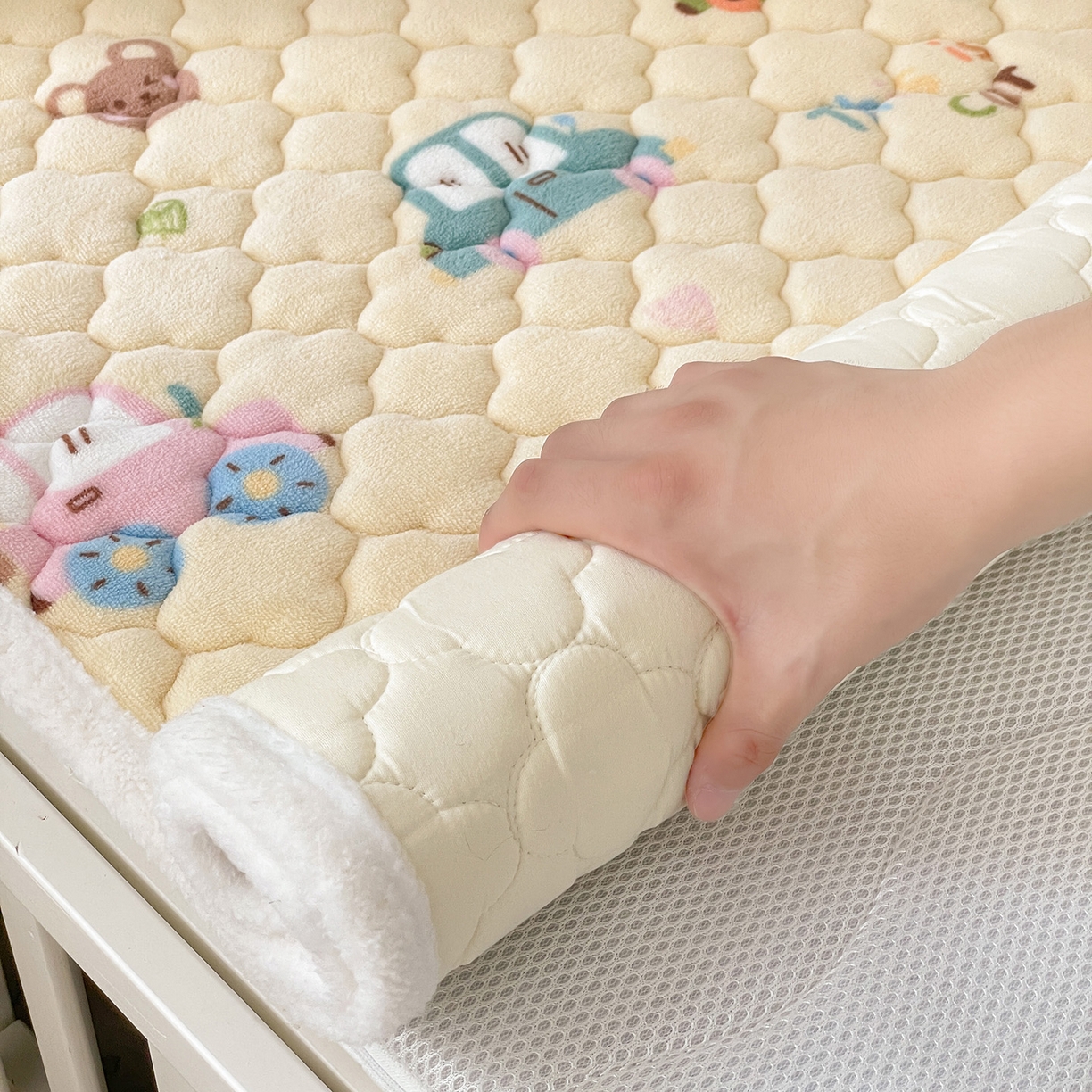 91家纺网 家纺一手货源 找家纺 富馨莱 2025新款幼儿园床垫支持定制尺寸 汽车乐园