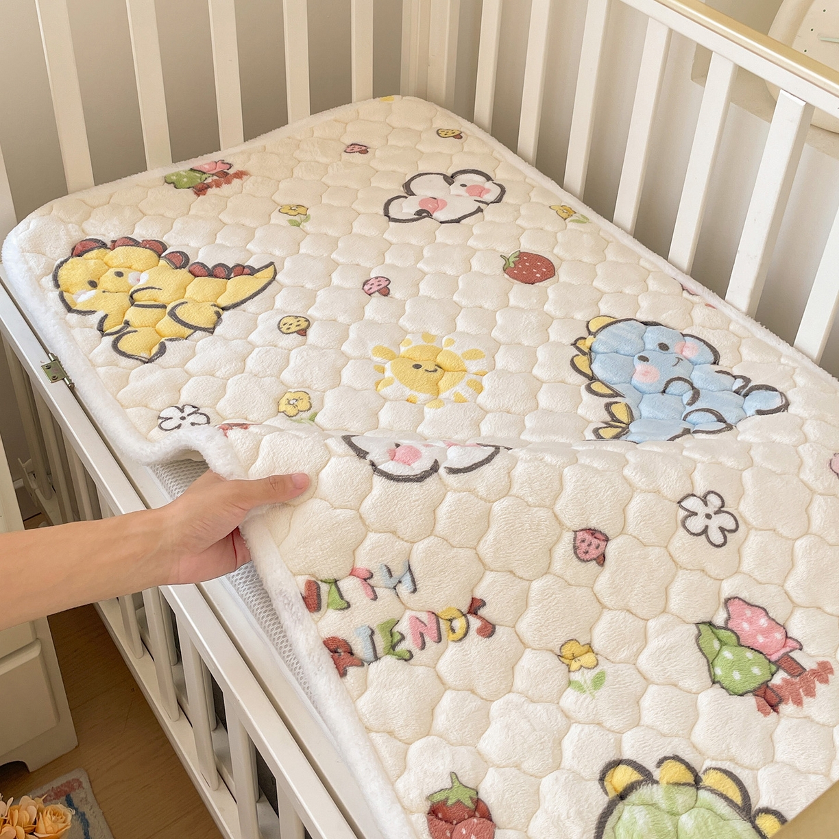 富馨莱 2025新款幼儿园床垫支持定制尺寸 淘气恐龙