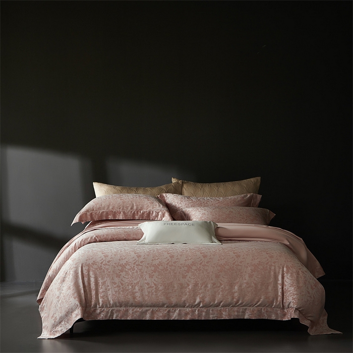 91家纺网 家纺一手货源 找家纺 （总）南泉坊 2025新款50支天丝棉色织提花四件套