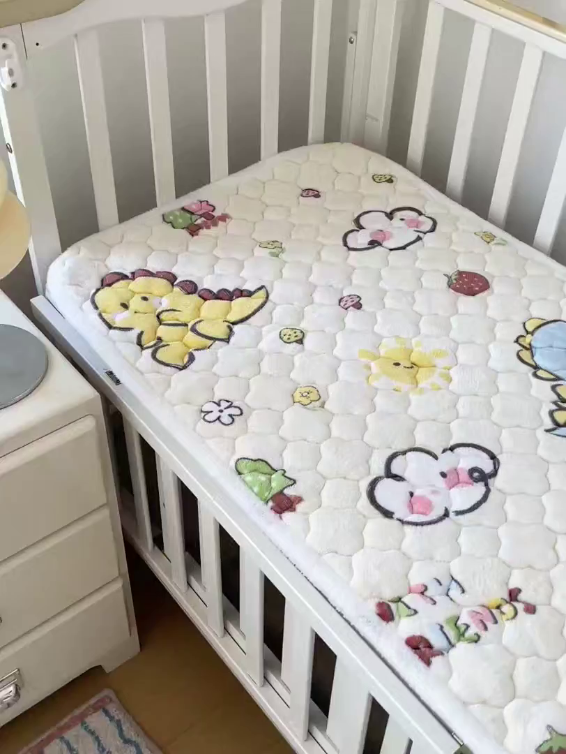91家纺网 家纺一手货源 找家纺 富馨莱 2025新款幼儿园床垫支持定制尺寸 淘气恐龙