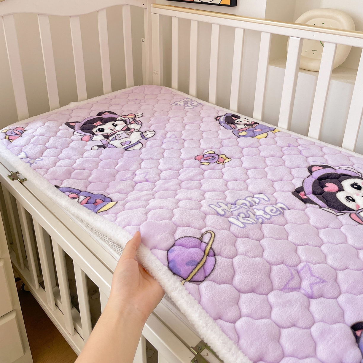 91家纺网 家纺一手货源 找家纺 富馨莱 2025新款幼儿园床垫支持定制尺寸 甜美星际