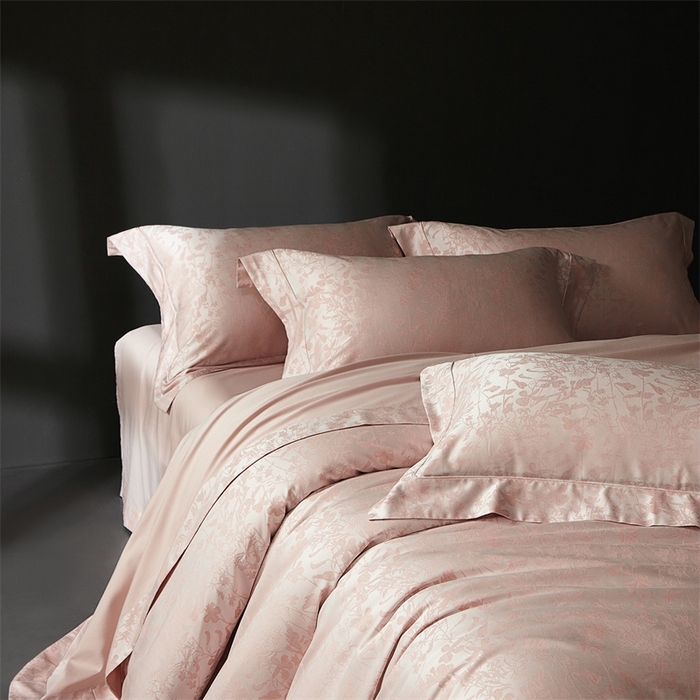 91家纺网 家纺一手货源 找家纺 （总）南泉坊 2025新款50支天丝棉色织提花四件套