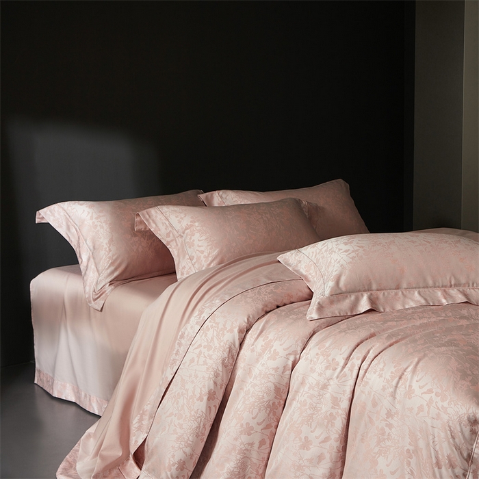 91家纺网 家纺一手货源 找家纺 （总）南泉坊 2025新款50支天丝棉色织提花四件套