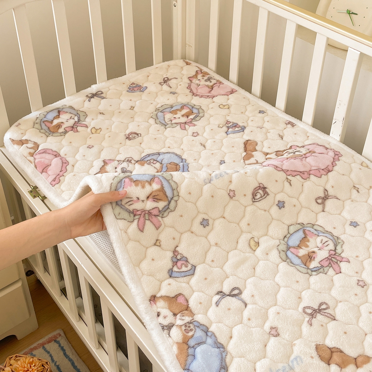 富馨莱 2025新款幼儿园床垫支持定制尺寸 小猫咪