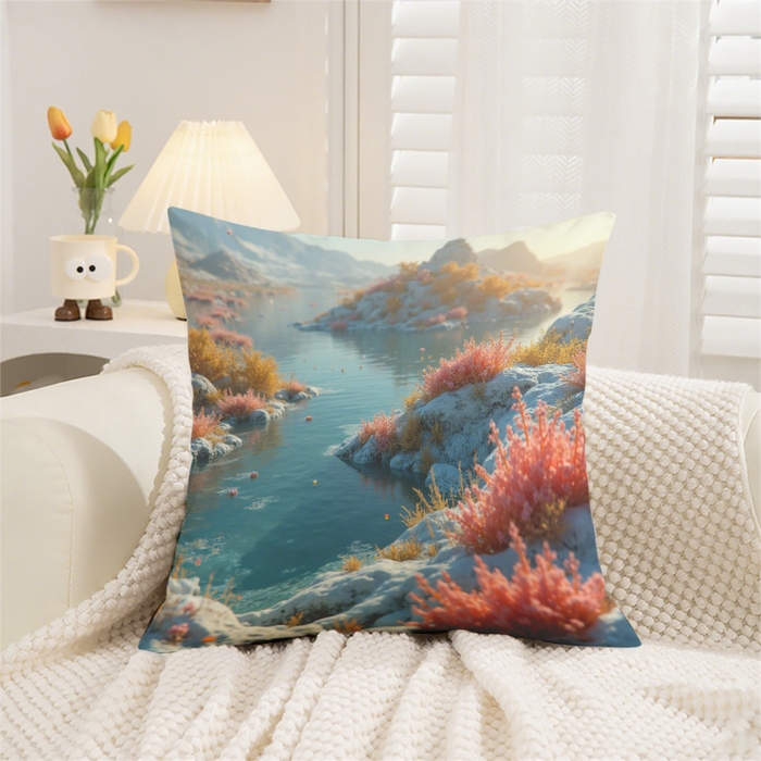 91家纺网 家纺一手货源 找家纺 （总）合纵跨境工厂 2025新款一件定制跨境抱枕套希音集采亚马逊速卖通24小时内发货磨毛水晶绒材质-现代简约风抱枕两件套