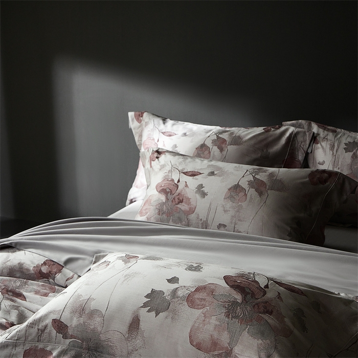 91家纺网 家纺一手货源 找家纺 南泉坊 2025新款50支天丝棉色织提花四件套 夕颜