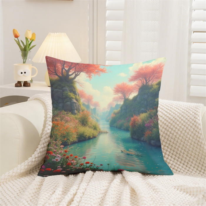 91家纺网 家纺一手货源 找家纺 （总）合纵跨境工厂 2025新款一件定制跨境抱枕套希音集采亚马逊速卖通24小时内发货磨毛水晶绒材质-现代简约风抱枕两件套