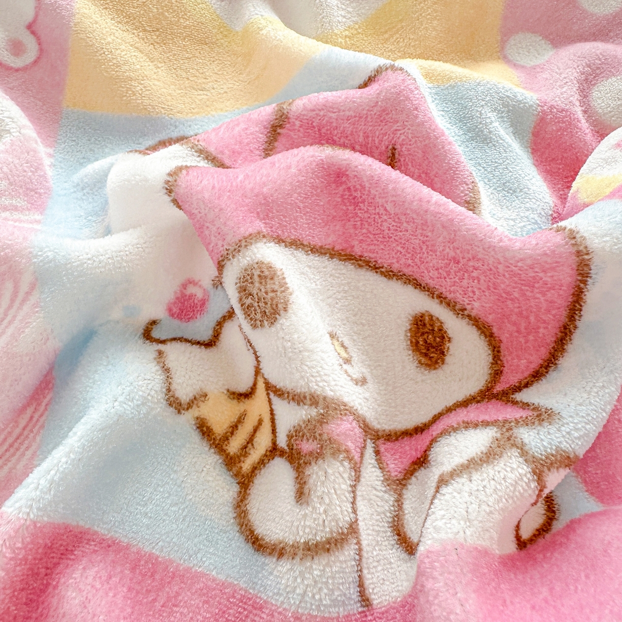 91家纺网 家纺一手货源 找家纺 博雅 2025新款三丽鸥正版授权高克重牛奶绒小版四件套提供买家秀 牛奶绒小版-粉色美乐蒂KT猫