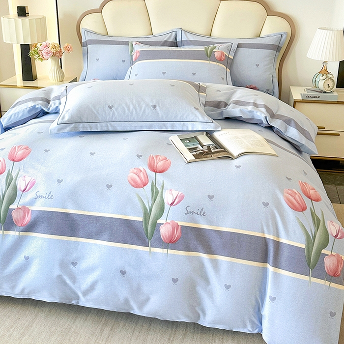 91家纺网 家纺一手货源 找家纺 （总）橘姿 2025新款100%加厚全棉四件套纯棉四件套磨毛四件套礼盒装（控价不低于170）