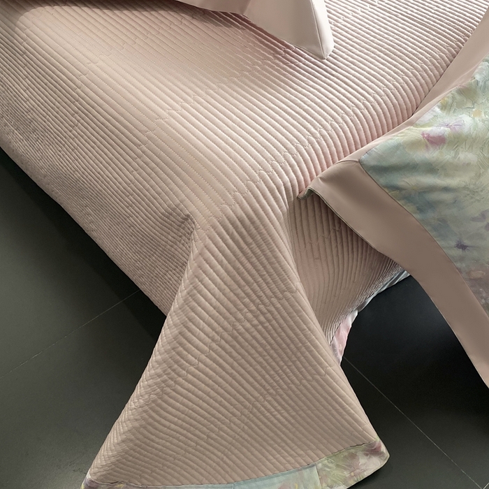 91家纺网 家纺一手货源 找家纺 南泉坊 2025新款长绒棉纯棉丝光工艺数码印花四件套 暮光之城 粉