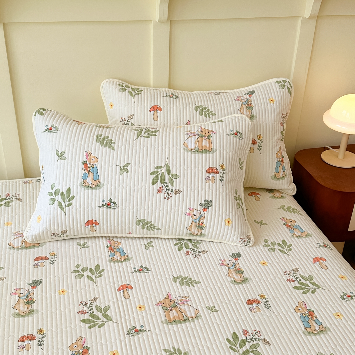 91家纺网 家纺一手货源 找家纺 （总）寐居家纺 2025新款A类数码印花老粗布夹棉床盖