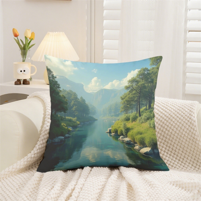 91家纺网 家纺一手货源 找家纺 （总）合纵跨境工厂 2025新款一件定制跨境抱枕套希音集采亚马逊速卖通24小时内发货磨毛水晶绒材质-现代简约风抱枕两件套