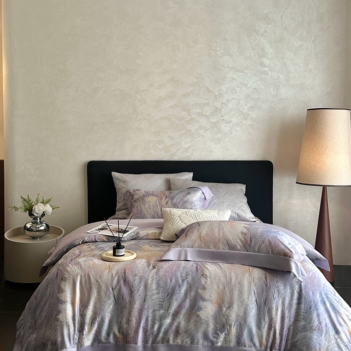 91家纺网 家纺一手货源 找家纺 （总）南泉坊 2025新款长绒棉纯棉丝光工艺数码印花四件套