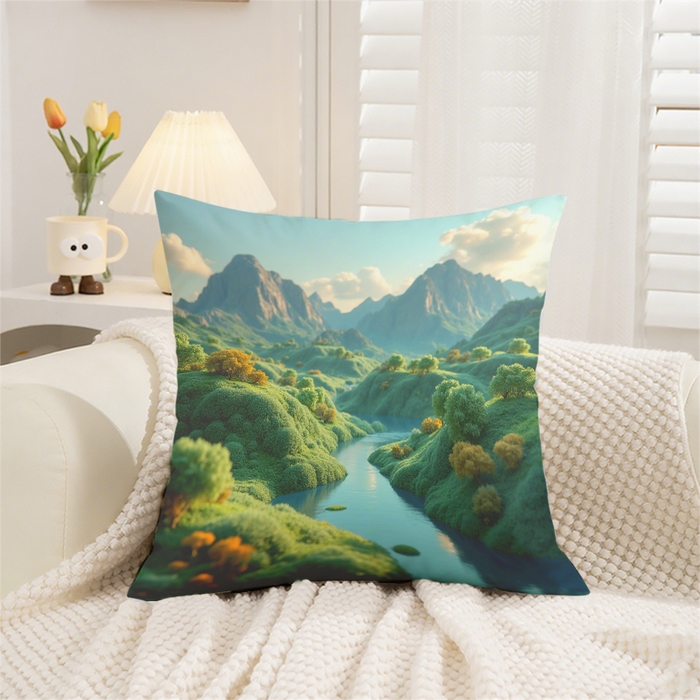 91家纺网 家纺一手货源 找家纺 （总）合纵跨境工厂 2025新款一件定制跨境抱枕套希音集采亚马逊速卖通24小时内发货磨毛水晶绒材质-现代简约风抱枕两件套