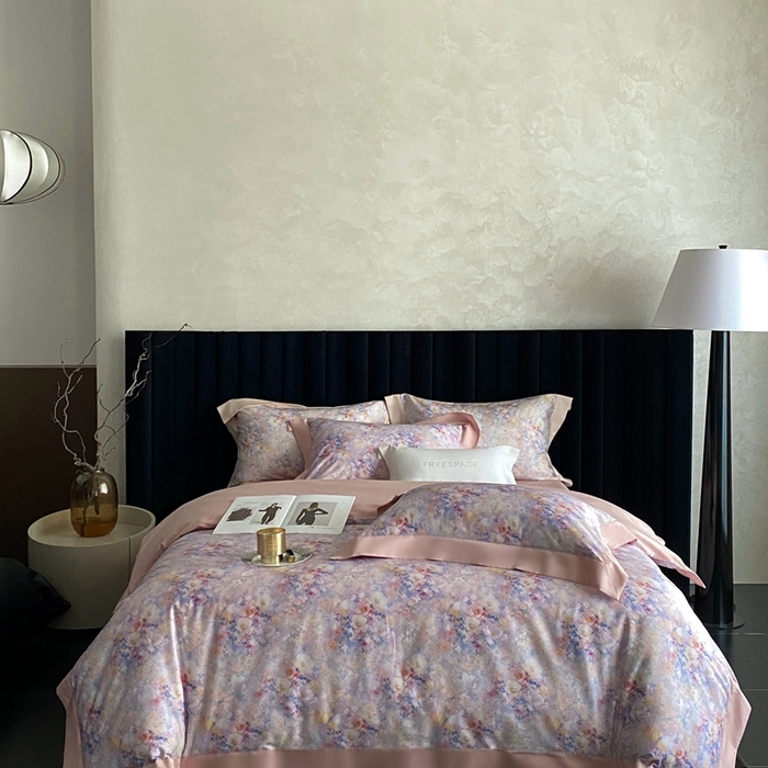 91家纺网 家纺一手货源 找家纺 （总）南泉坊 2025新款长绒棉纯棉丝光工艺数码印花四件套