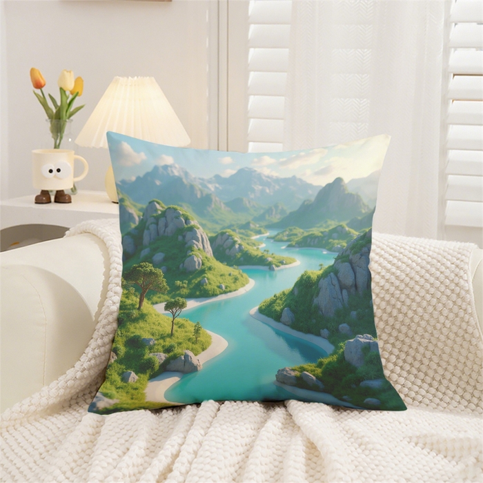 91家纺网 家纺一手货源 找家纺 （总）合纵跨境工厂 2025新款一件定制跨境抱枕套希音集采亚马逊速卖通24小时内发货磨毛水晶绒材质-现代简约风抱枕两件套