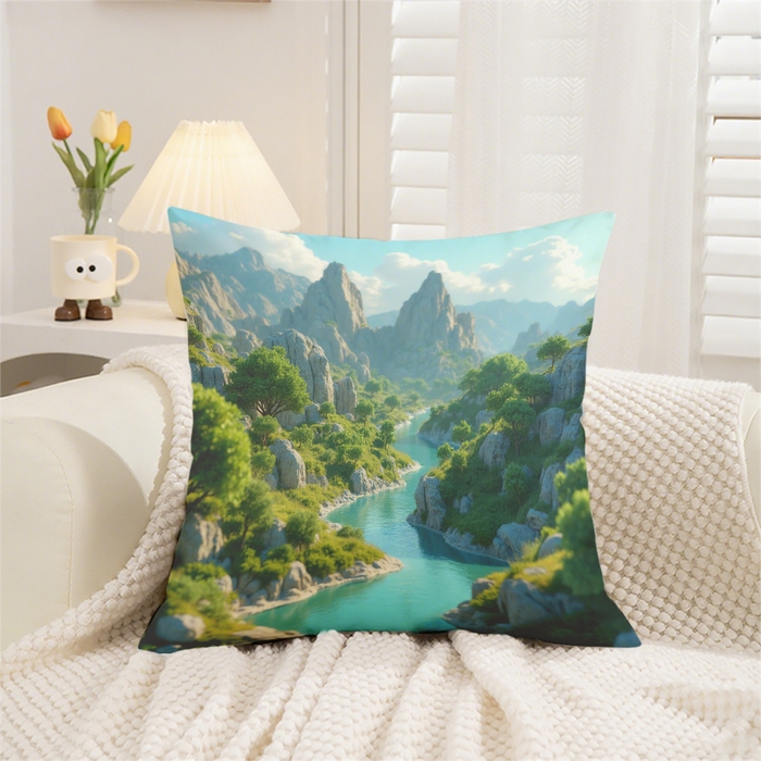 91家纺网 家纺一手货源 找家纺 （总）合纵跨境工厂 2025新款一件定制跨境抱枕套希音集采亚马逊速卖通24小时内发货磨毛水晶绒材质-现代简约风抱枕两件套