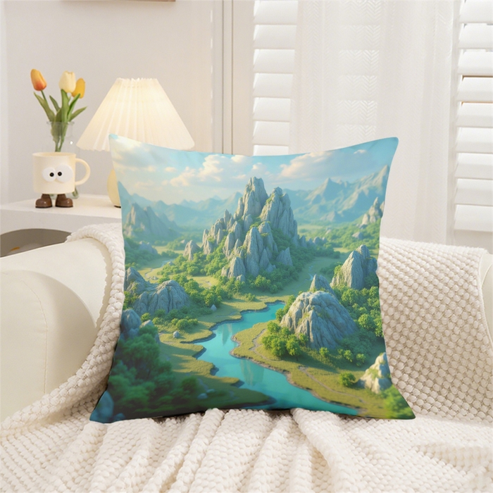 91家纺网 家纺一手货源 找家纺 （总）合纵跨境工厂 2025新款一件定制跨境抱枕套希音集采亚马逊速卖通24小时内发货磨毛水晶绒材质-现代简约风抱枕两件套