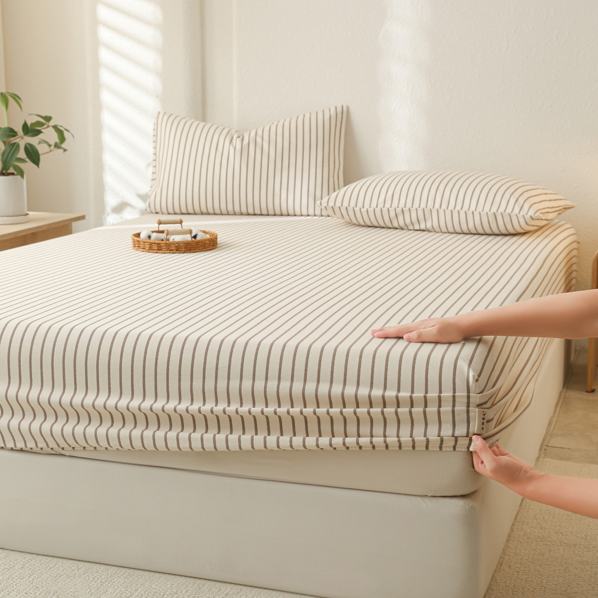 91家纺网 家纺一手货源 找家纺 （总）简宜家居（朝初家纺） 2025新款纯棉全棉磨毛单床笠系列